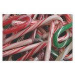 Candy Canes Christmas Holiday White Green and Red Tissue Paper
