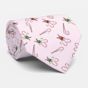  Candy Canes Christmas Neck Tie