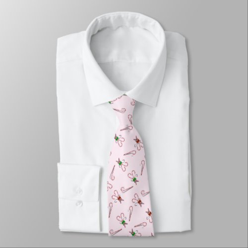  Candy Canes Christmas Neck Tie