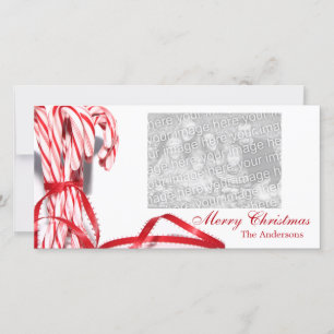 Candy Canes Christmas Photo Cards