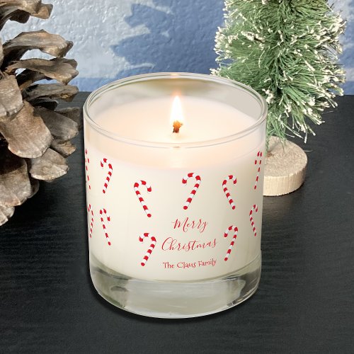 Candy Canes Christmas Scented Jar Candle