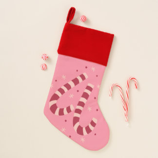 Candy canes christmas stocking