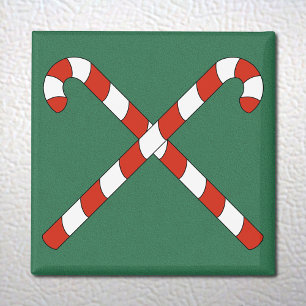 Candy Canes Crossed Magnet