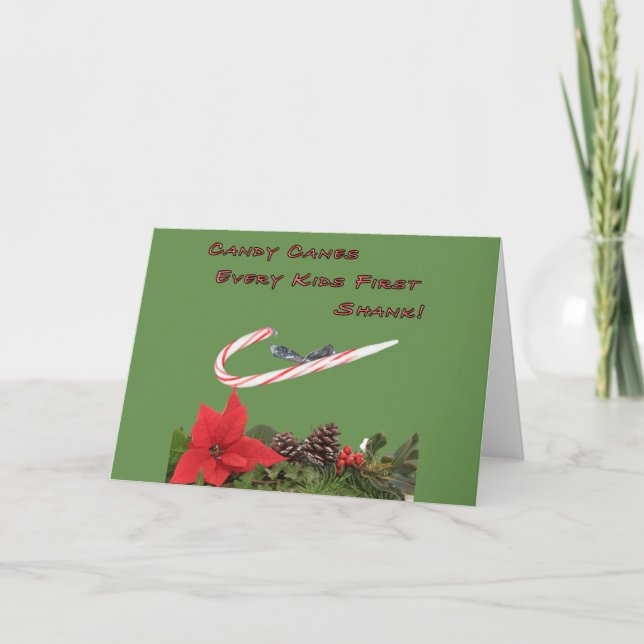 Candy Canes Every Kids First Shank Christmas Card (Front)