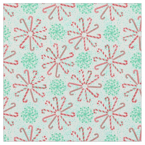 Candy canes fabric