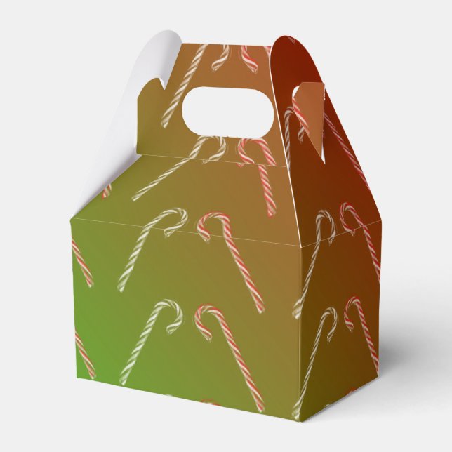 Candy Canes Favor Boxes (Front Side)
