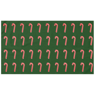 Candy Canes Green Tablecloth