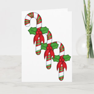 Candy Canes Holiday Card