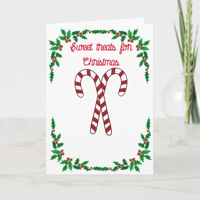 Candy Canes Holiday Card (Front)