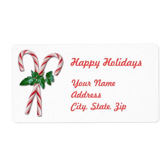 Candy Canes Label (Front)