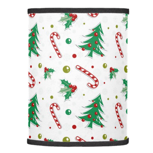 Candy Canes, Mistletoe, and Christmas Trees Lamp Shade (Right)