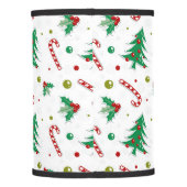 Candy Canes, Mistletoe, and Christmas Trees Lamp Shade (Back)