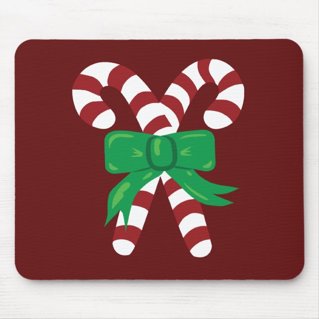 Candy Canes Mouse Pad (Front)