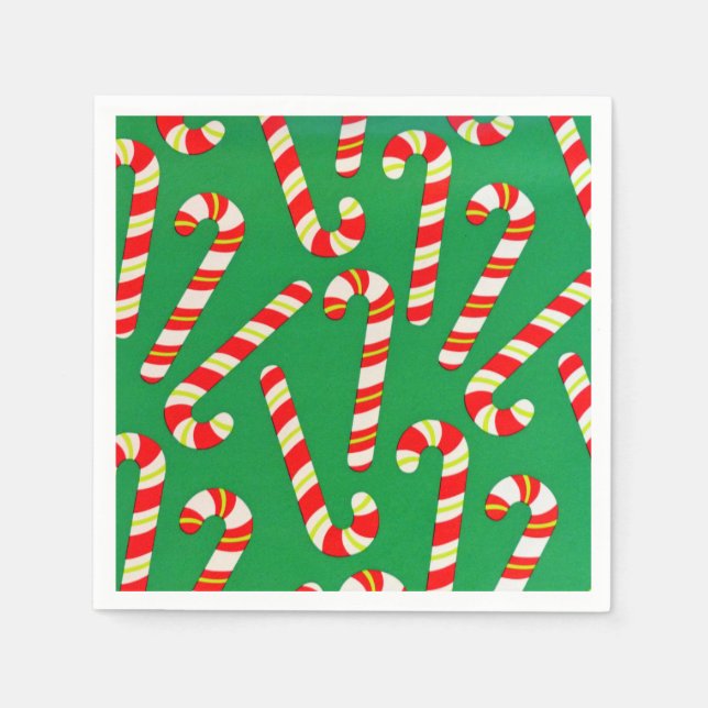 Candy Canes Napkins (Front)