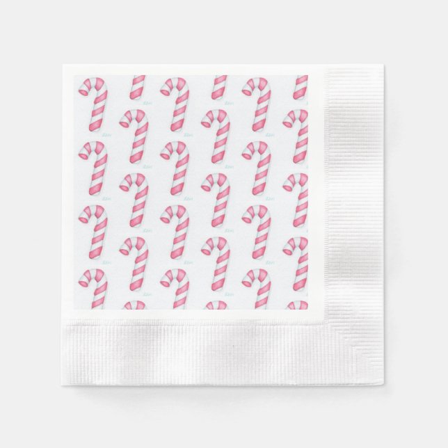 Candy Canes Napkins (Front)