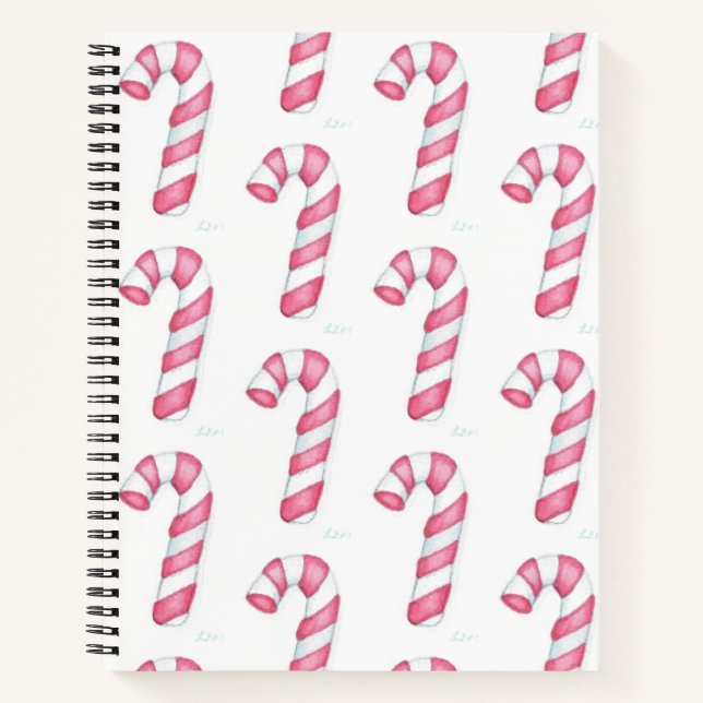 Candy Canes Notebook (Front)