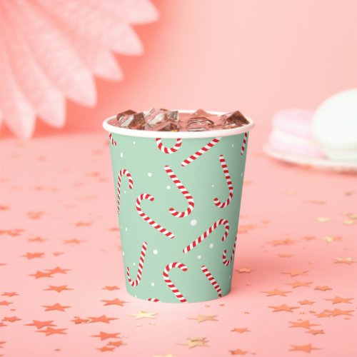 Candy Canes Paper Cups