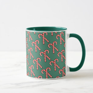 Candy Canes Pattern Mug