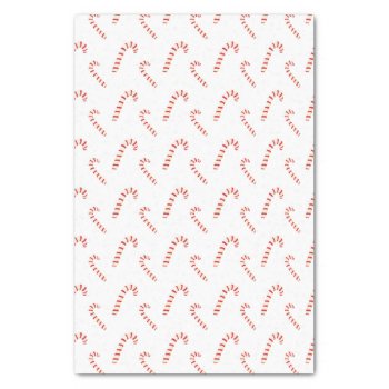 Candy Canes Pattern Tissue Paper by byDania at Zazzle