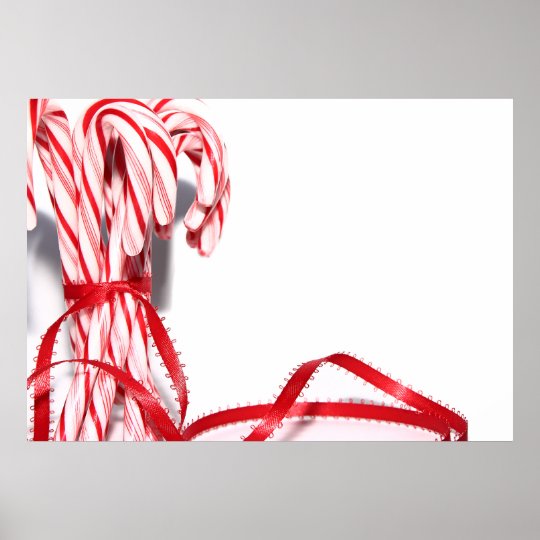 Candy Canes Poster Zazzle