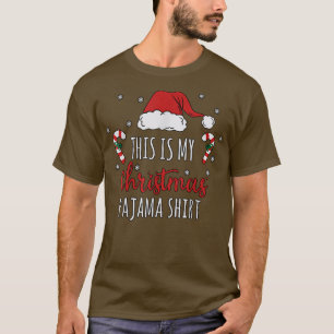 Candy Canes Santa Hat Family Kids Matching Christm T-Shirt