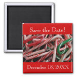Candy Canes Save the Date Magnet