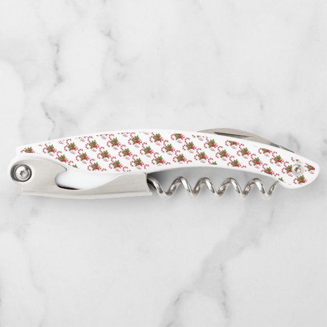 Candy Canes Waiter's Corkscrew (Front)