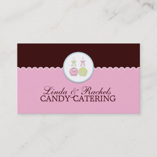 Customizable Candy Cantering Business Cards