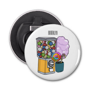 Candy cartoon illustration bottle opener