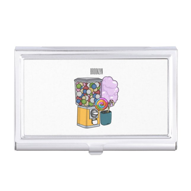 Candy cartoon illustration  business card case (Front)
