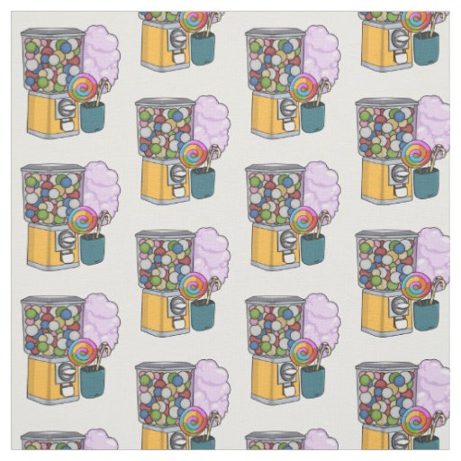 Candy cartoon illustration fabric