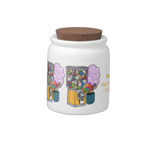 Candy cartoon illustration  jar
