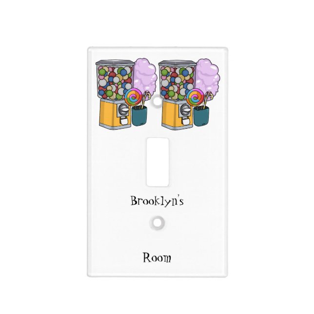 Candy cartoon illustration  light switch cover (Front)