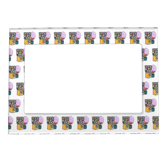Candy cartoon illustration magnetic frame (Front)