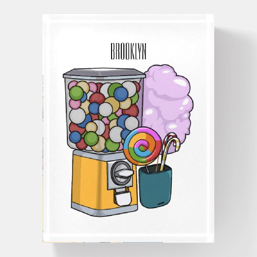 Candy cartoon illustration  paperweight