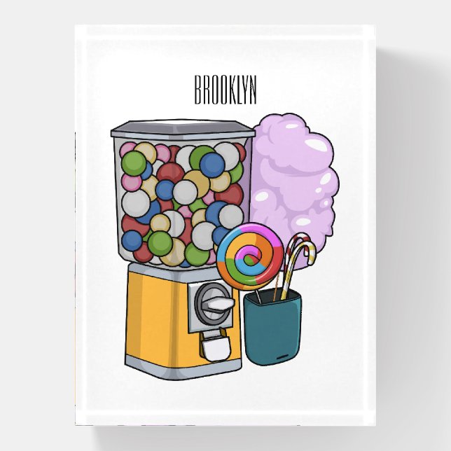 Candy cartoon illustration  paperweight (Vertical)