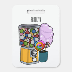 Candy cartoon illustration seat cushion