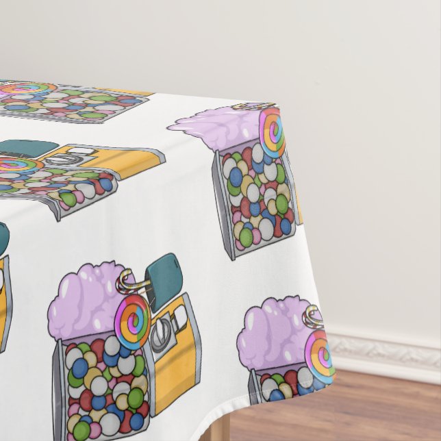 Candy cartoon illustration  tablecloth (In Situ)