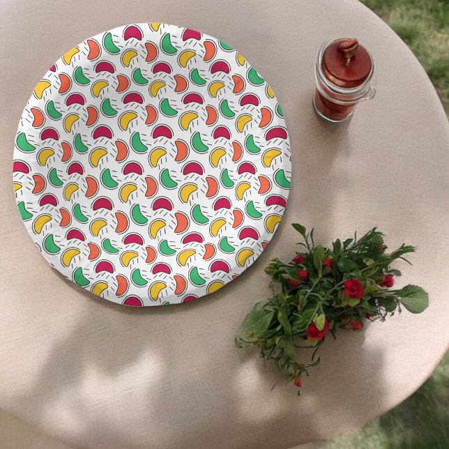 Candy Cartoon Pattern Paper Bowls (sweet treat candy,birthday,wedding,baby shower,special occasion event paper plate party supplies )