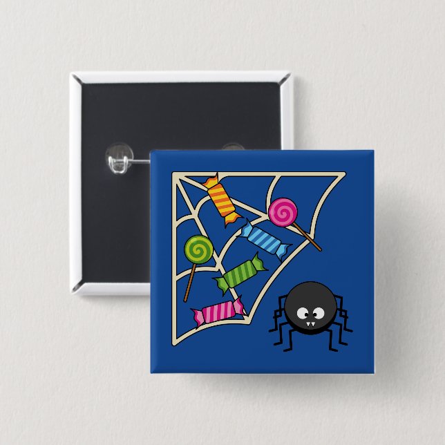 Candy Catcher Spider Button (Front & Back)