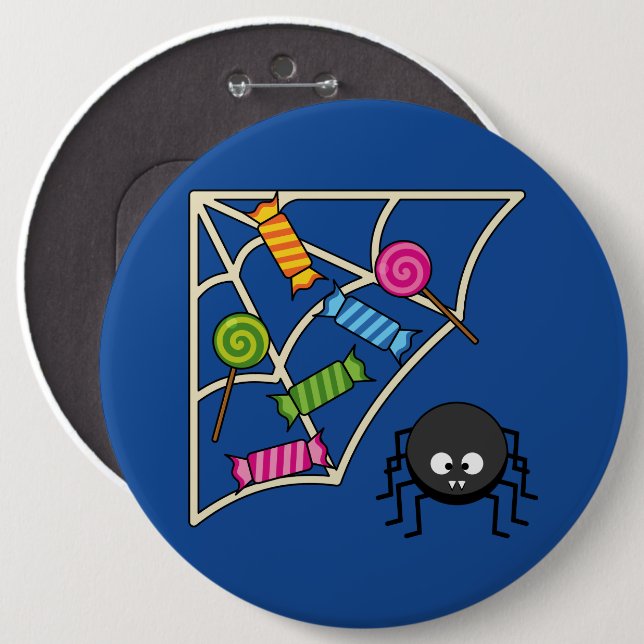 Candy Catcher Spider Button (Front & Back)