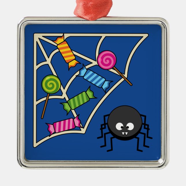 Candy Catcher Spider Metal Ornament (Front)