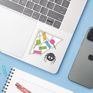 Candy Catcher Spider Sticker