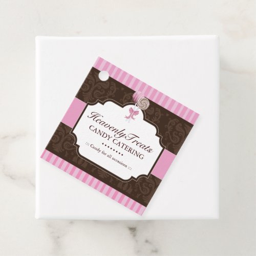 Candy Caterer Packaging Stickers Favor Tags