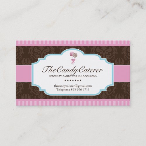 Candy Catering Business Card