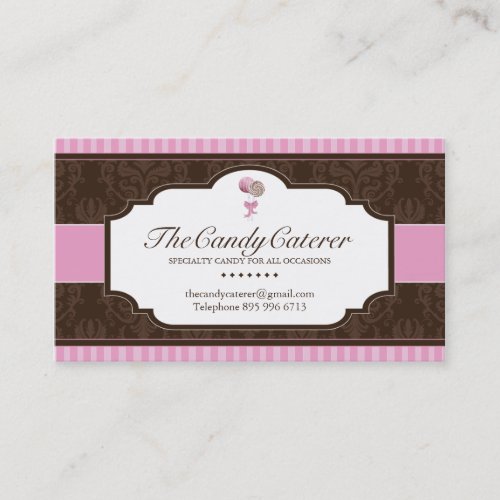 Candy Catering Business Card