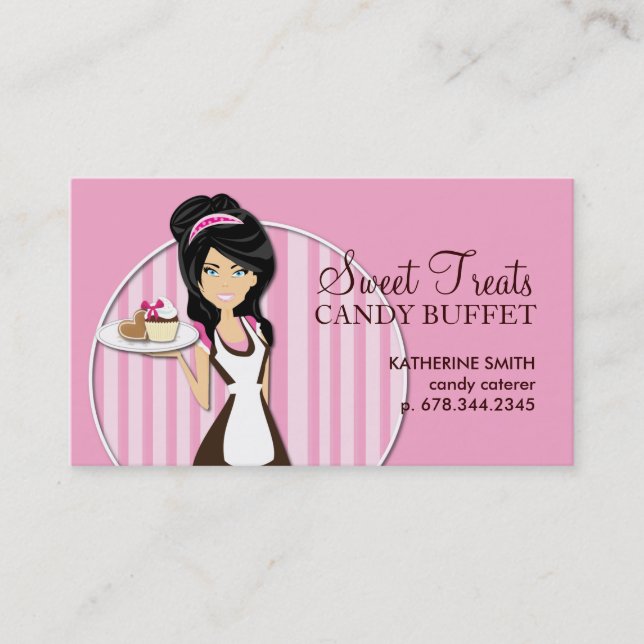 Candy Catering Business Cards (Front)