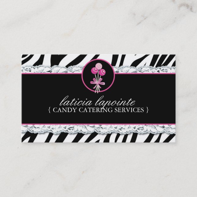 Candy Catering Business Cards (Front)