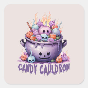 Candy Cauldron Square Sticker