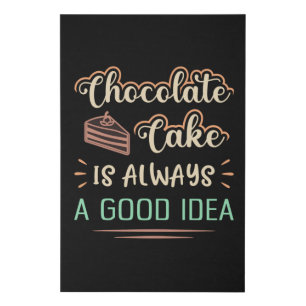 Candy Chocolate Cake Day Sweet Cocoa Gift Idea Faux Canvas Print